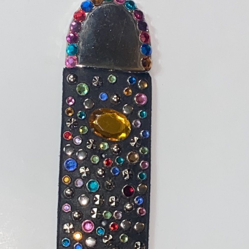 Cowboy C 1989 Alamo Design R Rhinestone  Unixes Belt One Size - Picture 8 of 16